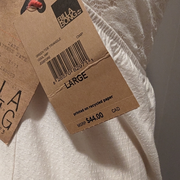 Billabong Women's Short Dress Winter White - Picture 5 of 6